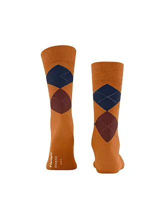 BURLINGTON | Chaussettes homme EDINBURGH marine | orange